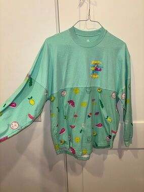 Kids Mint Graphic Long-Sleeve Top - Fun Snack Print